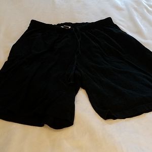 Black 100% Cotton Woman's 1x Shorts by Silhouettes